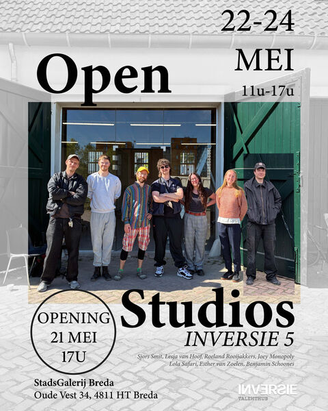 Uitnodiging open studios, tweede werkperiode Inversie #5